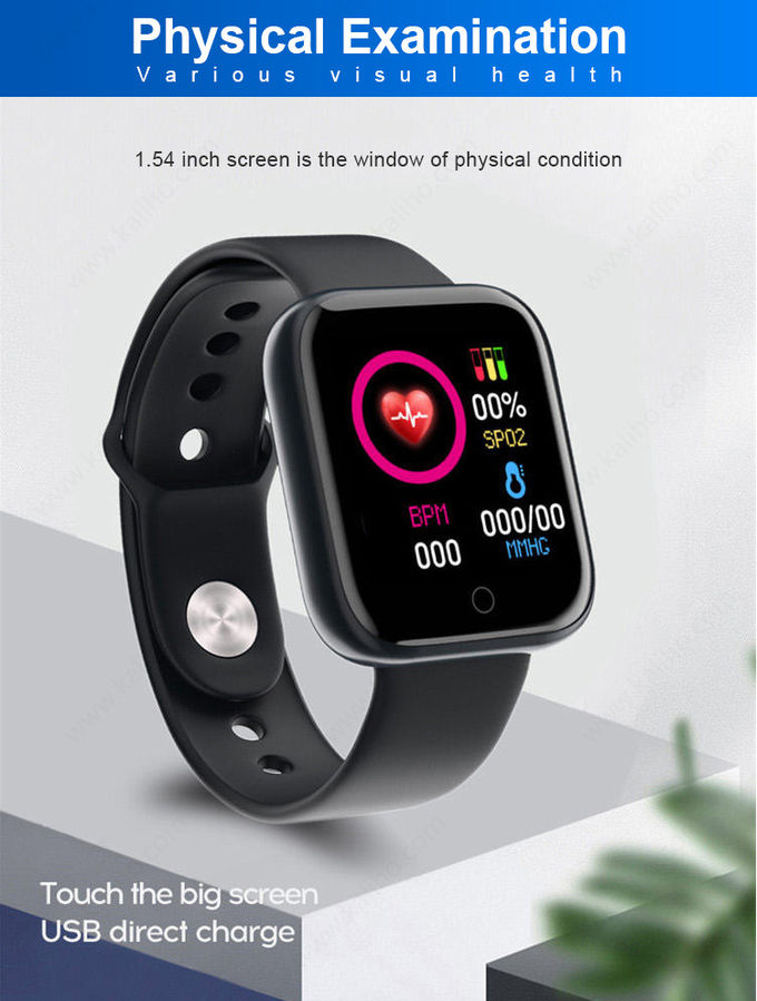OEM 260mAh Android Bluetooth Smart Watch Body Temp Blood Oxygen